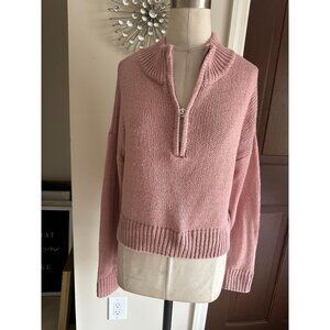 Cupcake clothing ltd pink half zip sweater Medium